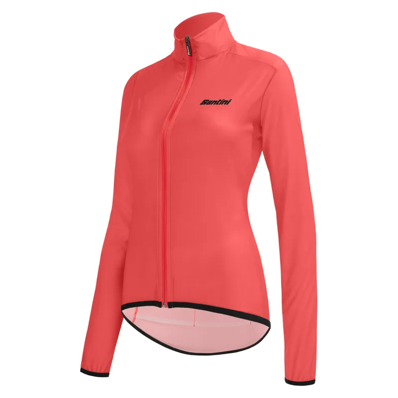 Santini Aw Nebula Puro Women's Pocketable Wind Jacket in Pink