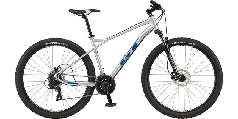 2021 GT Aggressor Expert Mountain Bike in Silver