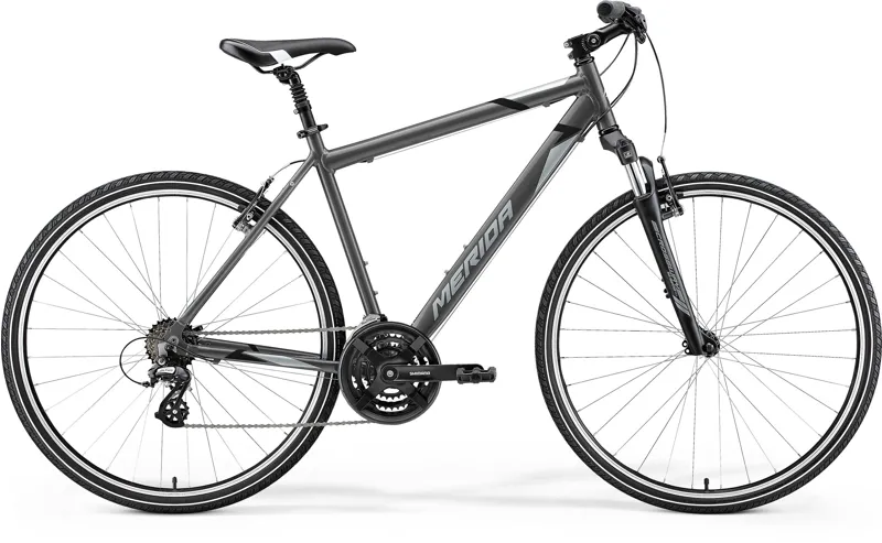 2021 Merida Crossway 10V Hybrid Bike in Grey