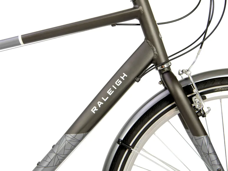 2020 Raleigh Pioneer Crossbar Hybrid Bike in Grey-6