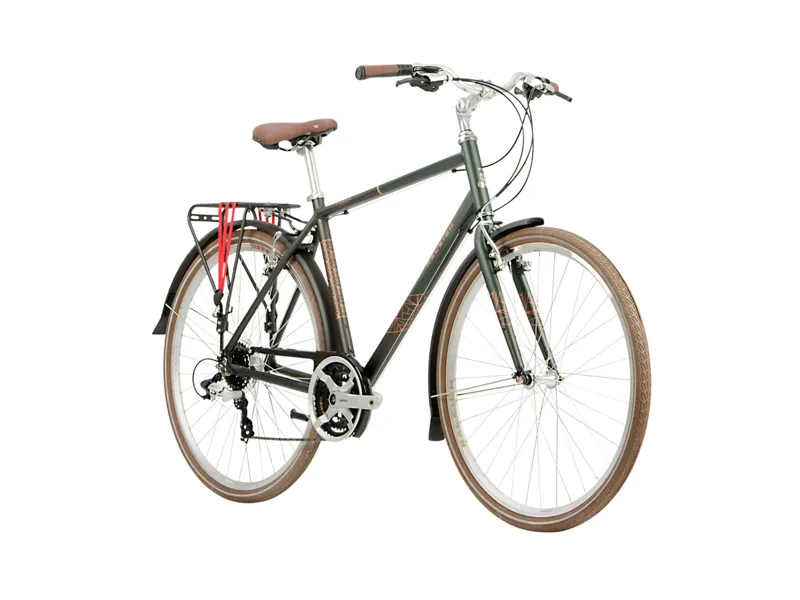 Raleigh Pioneer Grand Tour Hybrid Bike in Green-2