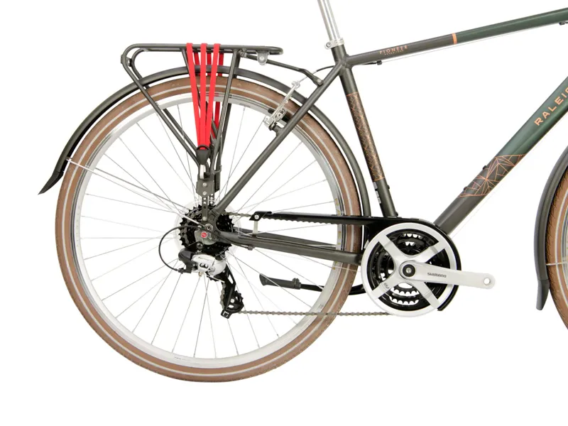 Raleigh Pioneer Grand Tour Hybrid Bike in Green-8