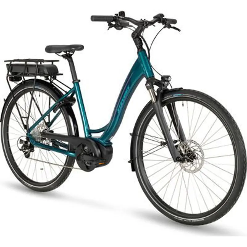 Stevens E-Molveno Forma Gen.1 Unisex City Bike Blue-1