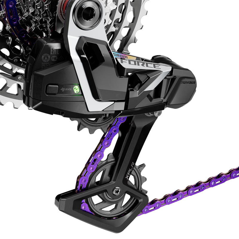 SRAM Force D1 Flattop 12/13-speed Chain w/ PowerLock in Purple-4
